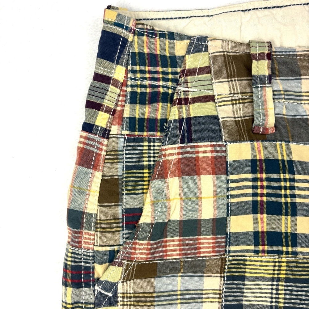 American Eagle Multicolor Patchwork Plaid 100% Co… - image 2